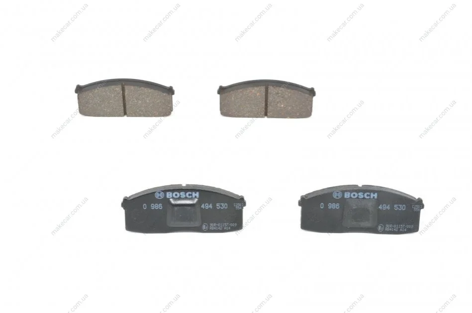 <strong>Тормозные колодки пер. NISSAN BLUBIERD 80- BOSCH 0986494530 (фото 1)</strong>