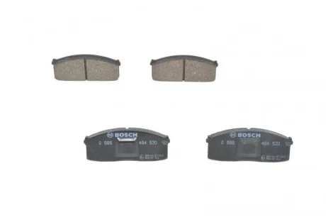 Тормозные колодки пер. NISSAN BLUBIERD 80- для Nissan, Infiniti BOSCH 0986494530 фото товару