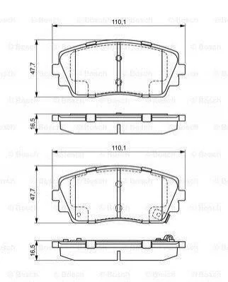<strong>Гальмівні колодки дискові BOSCH 0986494688 (фото 1)</strong>