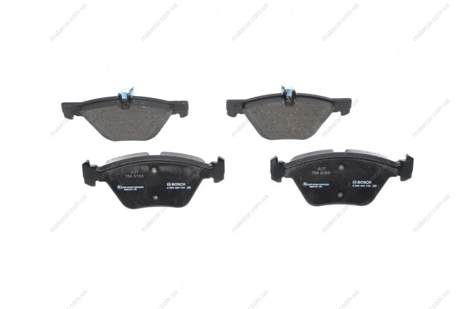 <strong>Колодки гальмівні дискові (комплект 4 шт) BOSCH 0986494729 (фото 1)</strong>