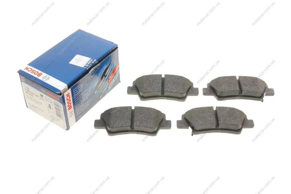 <strong>Комплект гальмівних колодок, дискове гальмо BOSCH 0986494768 (фото 1)</strong>