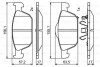 Гальмівні колодки дискові BOSCH 0986494785 (фото 1)