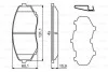 <strong>Гальмівні колодки, дискові BOSCH 0986494855 (фото 1)</strong>