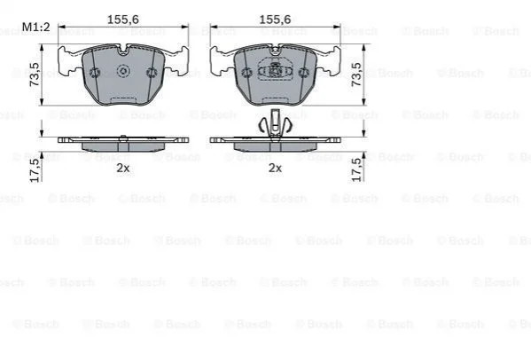 <strong>Гальмівні колодки дискові BOSCH 0986494918 (фото 1)</strong>