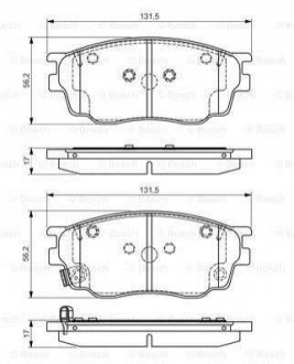 Тормозные колодки BOSCH 0 986 495 087 (фото 1)