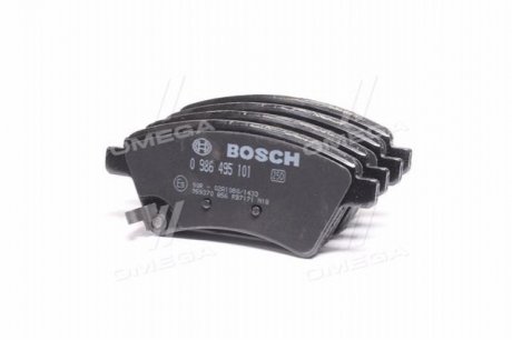 Комплект тормозных колодок, дисковый тормоз BOSCH 0986495101 (фото 1)