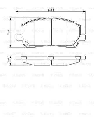 <strong>TOYOTA Гальмівні колодки передн. Lexus RX 00- BOSCH 0986495126 (фото 1)</strong>