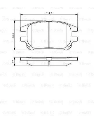 <strong>Гальмівні колодки дискові BOSCH 0986495140 (фото 1)</strong>