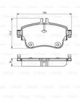 DB Тормозн.колодки передн.A-class W176,B-class W242,246 11- BOSCH 0986495298 (фото 1)