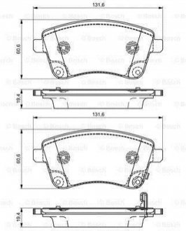 KIA Тормозные колодки передн.Venga 10- BOSCH 0986495307 (фото 1)