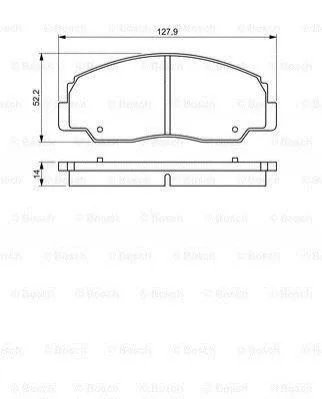 <strong>TOYOTA Тормозные колодки пер. Land Cruiser -96 BOSCH 0986495339 (фото 1)</strong>