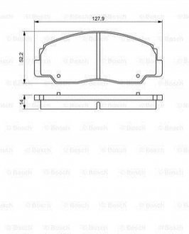 TOYOTA Тормозные колодки пер. Land Cruiser -96 BOSCH 0986495339 фото товара