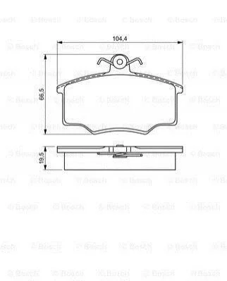 <strong>AUDI Колодки тормозные передн. 80, VW Passat -88 BOSCH 0986495340 (фото 1)</strong>