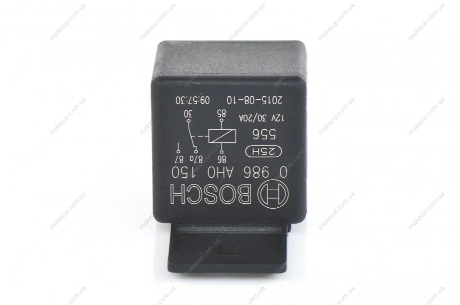 <strong>Реле універсальне (12В, 30А, кількість з\'єднань: 5) BOSCH 0986AH0150 (фото 1)</strong>