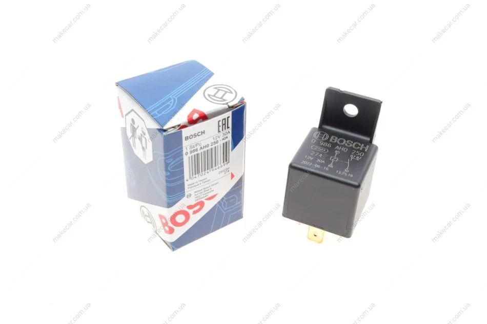 <strong>Реле (не більш 60Вт і більш 2А) BOSCH 0986AH0250 (фото 1)</strong>