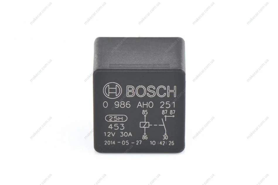 <strong>Реле, робочий ток BOSCH 0986AH0251 (фото 1)</strong>
