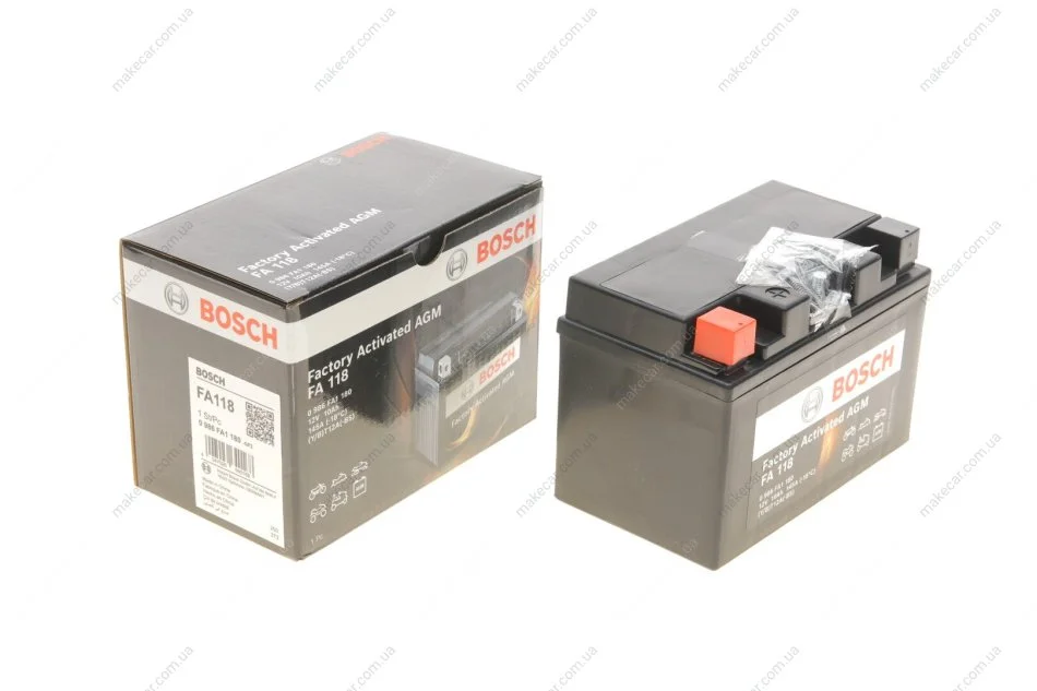 <strong>Акумулятор Bosch мото AGM 12В/10Ач/145А BOSCH 0986FA1180 (фото 1)</strong>