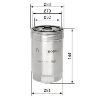 Паливний фільтр для Alfa Romeo, Peugeot, Fiat, Citroen, KIA BOSCH 1457434314 фото товару