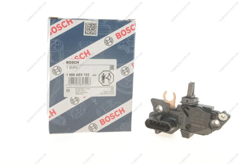 <strong>Регулятор напруги генератора BOSCH 1986AE0102 (фото 1)</strong>