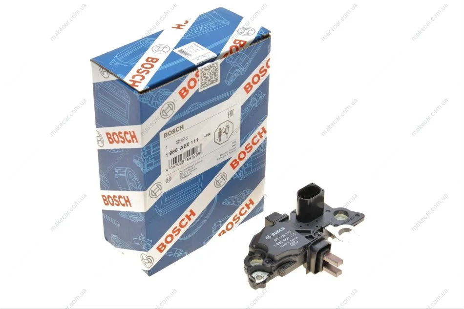 <strong>Регулятор напруги генератора BOSCH 1986AE0111 (фото 1)</strong>