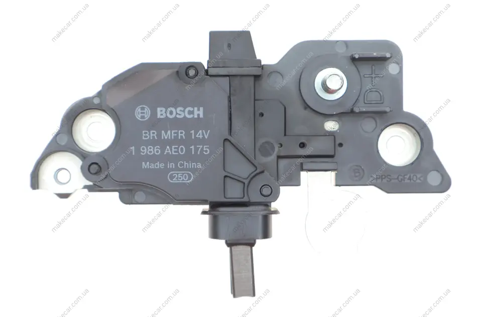 <strong>Регулятор напруги (14V) FIAT CROMA, STILO 1.6/1.8 10.01-12.11 BOSCH 1 986 AE0 175 (фото 1)</strong>