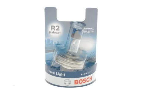 Лампочка Pure Light галоген R2 (12 В, 45/40 Вт, тип гнізда: P45T) для Alfa Romeo, Daihatsu, Lada, Toyota, Citroen BOSCH 1 987 301 021 фото товару