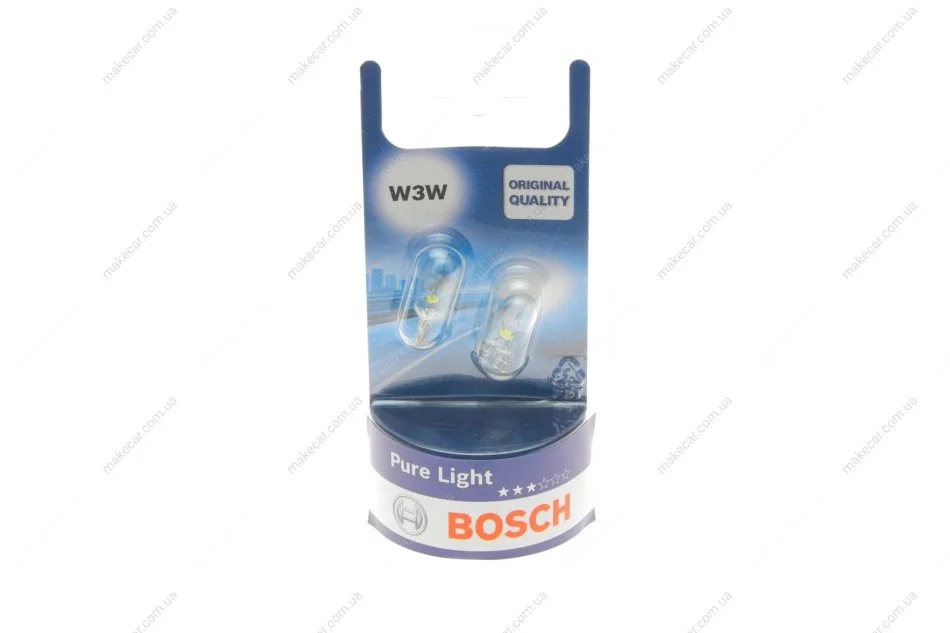 <strong>Лампочка Pure Light допоміжна W3W (12 В, 3 Вт, тип гнізда: W2,1X9,5D) BOSCH 1987301028 (фото 1)</strong>
