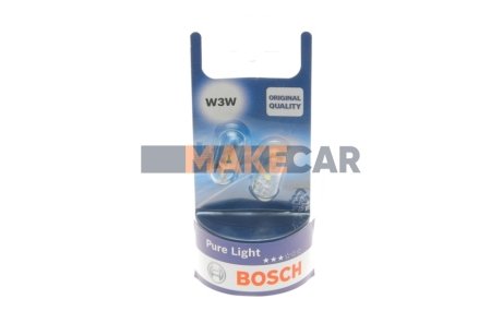 ЛАМПА 12V 3W W3W BOSCH 1987301028