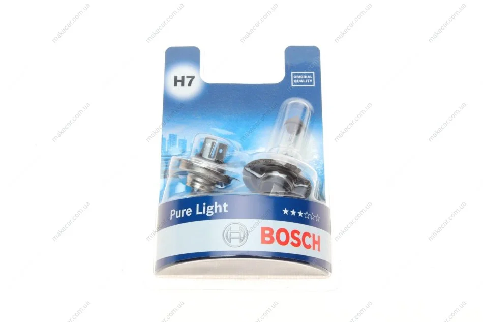 <strong>Лампа розжарювання H7 12V 55W PX26d Pure Light (компл. 2шт) (вир-во Bosch) BOSCH 1987301411 (фото 1)</strong>