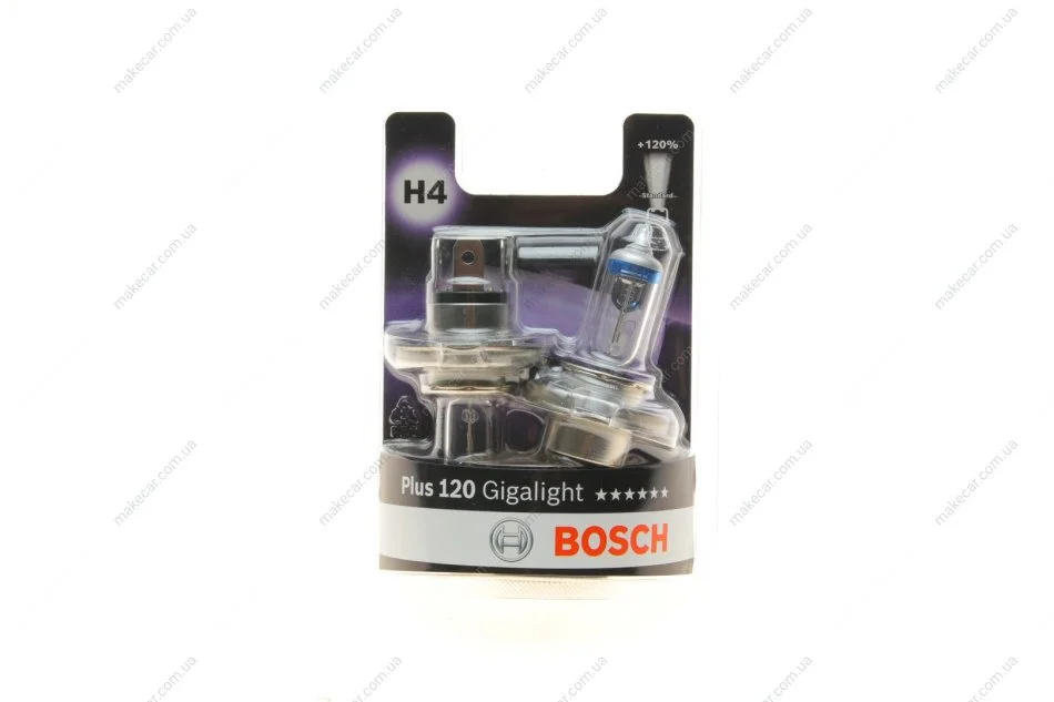 <strong>Лампа розжарювання H4 12V 60/55W P43t Plus 120 Gigalight (компл) (вир-во Bosch) BOSCH 1987301425 (фото 1)</strong>