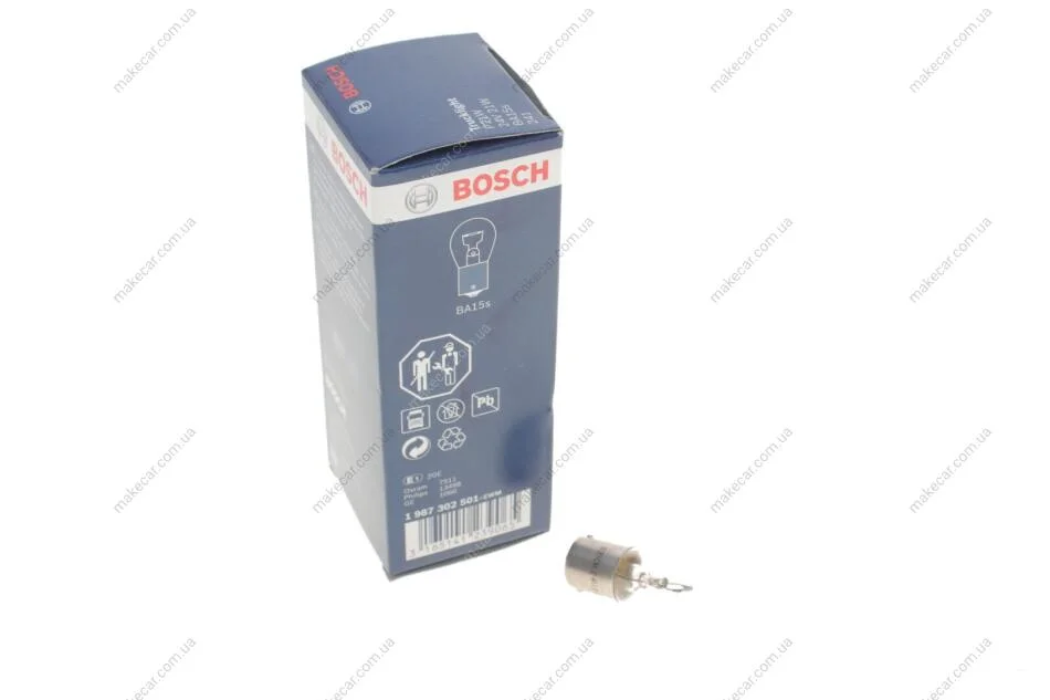 <strong>Лампа розжарювання Trucklight, P21W, 24V/21W, BA15s BOSCH 1987302501 (фото 1)</strong>