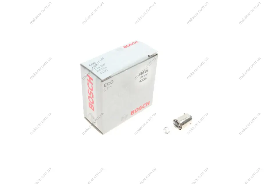 <strong>Лампа розжарювання H6W 12V 6W BAX9s ECO (вир-во) BOSCH 1987302809 (фото 1)</strong>