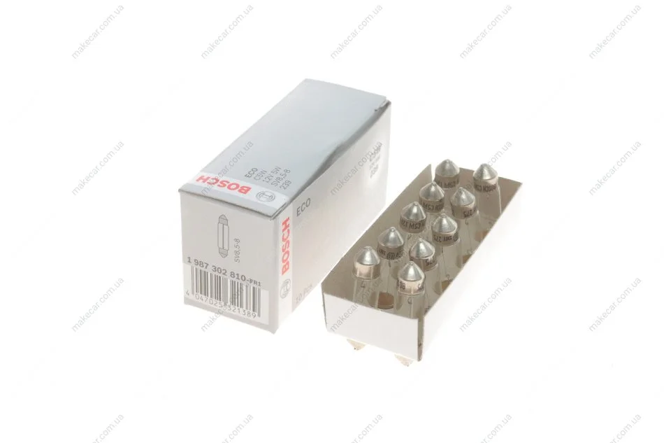 <strong>Лампа розжарювання C5W 12V 5W SV8,5 (38мм) (вир-во Bosch) BOSCH 1987302810 (фото 1)</strong>