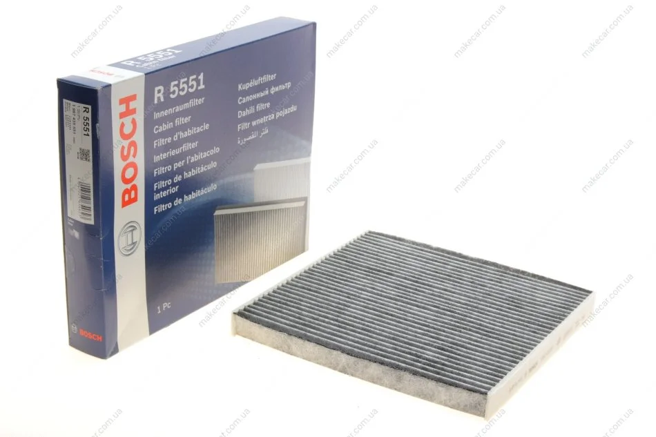 <strong>ФІЛЬТР САЛОНУ З АКТИВОВАНИМ ВУГІЛЛЯМ BOSCH 1 987 435 551 (фото 1)</strong>