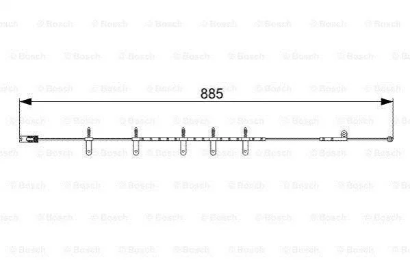 <strong>Датчик зносу гальмівних колодок BOSCH 1 987 473 015 (фото 1)</strong>