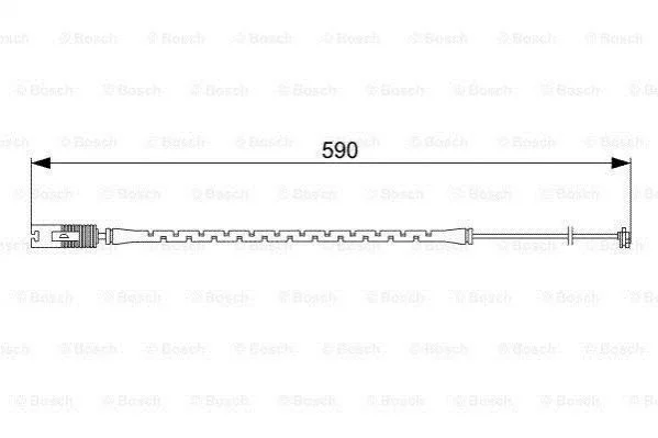 <strong>Датчик зносу гальмівних колодок BOSCH 1 987 473 042 (фото 1)</strong>