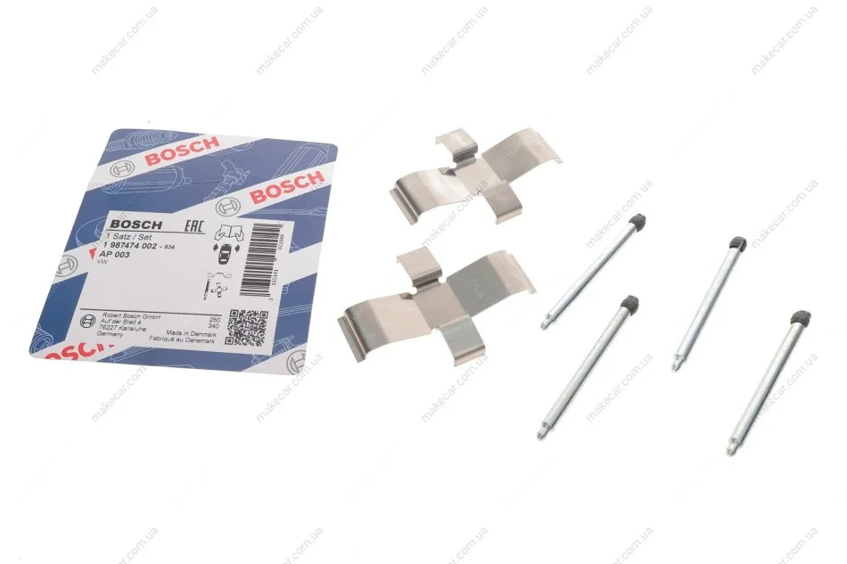 <strong>Монтажний к-кт гальмівних колодок BOSCH 1 987 474 002 (фото 1)</strong>