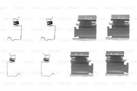 Комплект монтажний гальмівних колодок для Mercedes, Fiat, Citroen, Vauxhall, Ford BOSCH 1987474311 фото товару