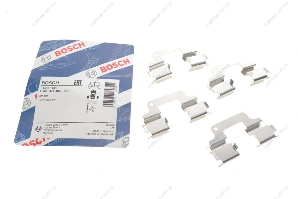 <strong>Монтажний к-кт гальмівних колодок BOSCH 1 987 474 464 (фото 1)</strong>
