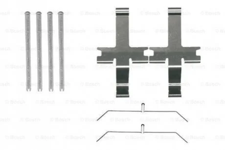 TOYOTA К-т установочный пер. торм. колодок HILUX VII 2.5 D-4D 4WD 07-15, LAND CRUISER 80 4.2 TD 90-97, LAND CRUISER 90 3.4 i 24V 96-02 для Toyota BOSCH 1987474485 фото товару