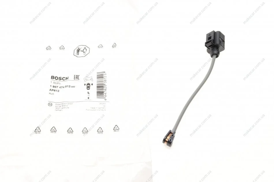 <strong>Датчик зносу гальмівних колодок BOSCH 1 987 474 512 (фото 1)</strong>