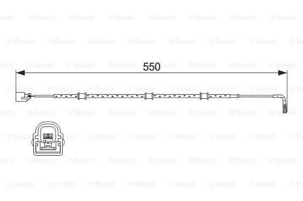<strong>JAGUAR датчик зносу гальмівних колодок F-TYPE, XJ BOSCH 1987474514 (фото 1)</strong>