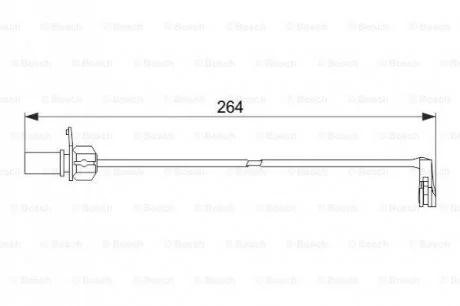 Датчик зносу колодок для Audi BOSCH 1987474517 фото товару