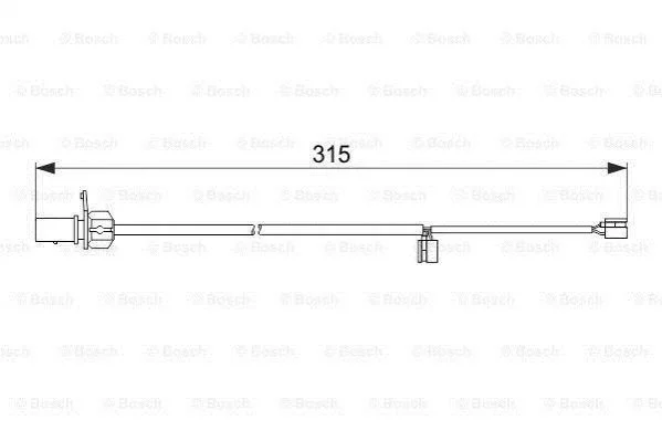 <strong>Датчик зносу колодок BOSCH 1987474518 (фото 1)</strong>