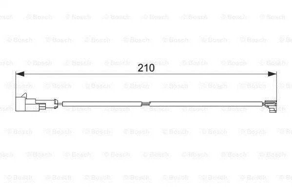 <strong>Датчик зносу гальмівних колодок BOSCH 1987474520 (фото 1)</strong>