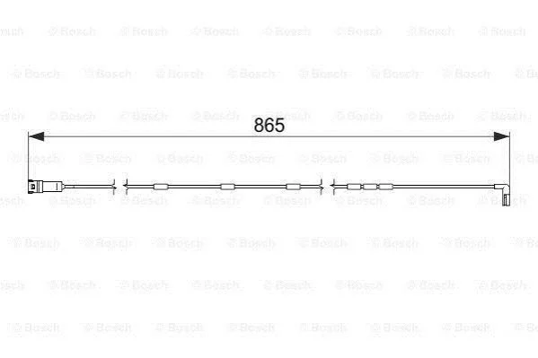 <strong>Датчик зношування диска колеса переднього OPEL BOSCH 1987474586 (фото 1)</strong>