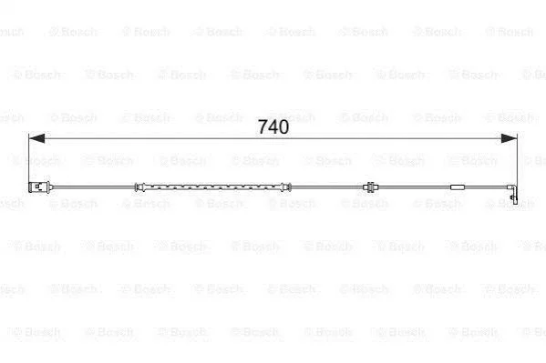 <strong>Гальмівні аксесуари (Датчик зносу колодки) BOSCH 1987474587 (фото 1)</strong>