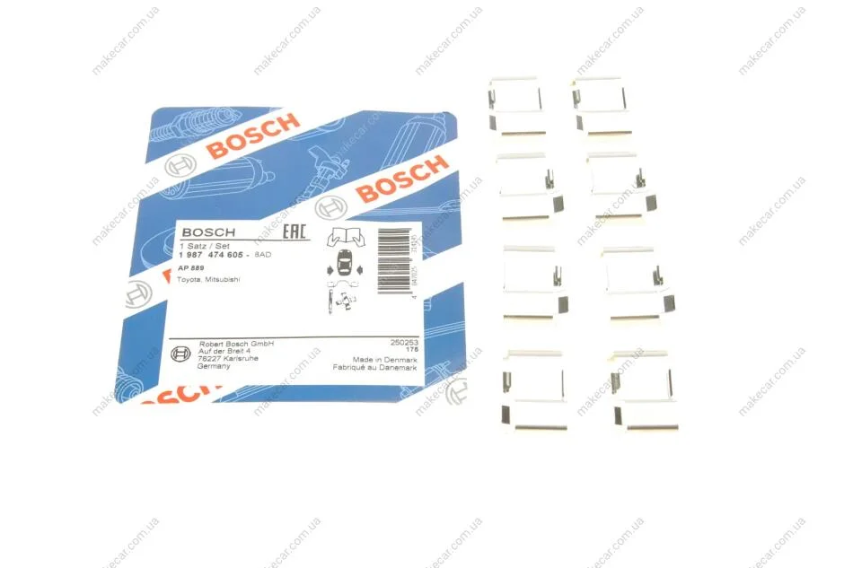 <strong>Монтажний к-кт гальмівних колодок BOSCH 1 987 474 605 (фото 1)</strong>