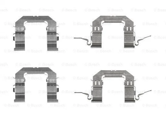 <strong>Монтажний к-кт гальмівних колодок BOSCH 1987474708 (фото 1)</strong>