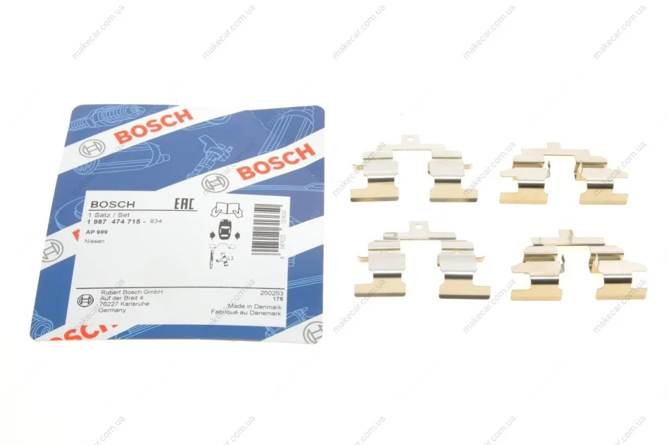 <strong>Комплект гальмівних колодок. BOSCH 1987474715 (фото 1)</strong>